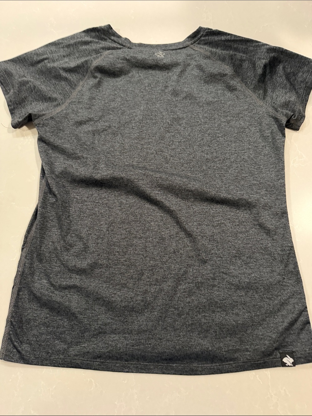 Women's Dark Gray Performance V-Neck Tee - Rabbit - Picture 3 of 3